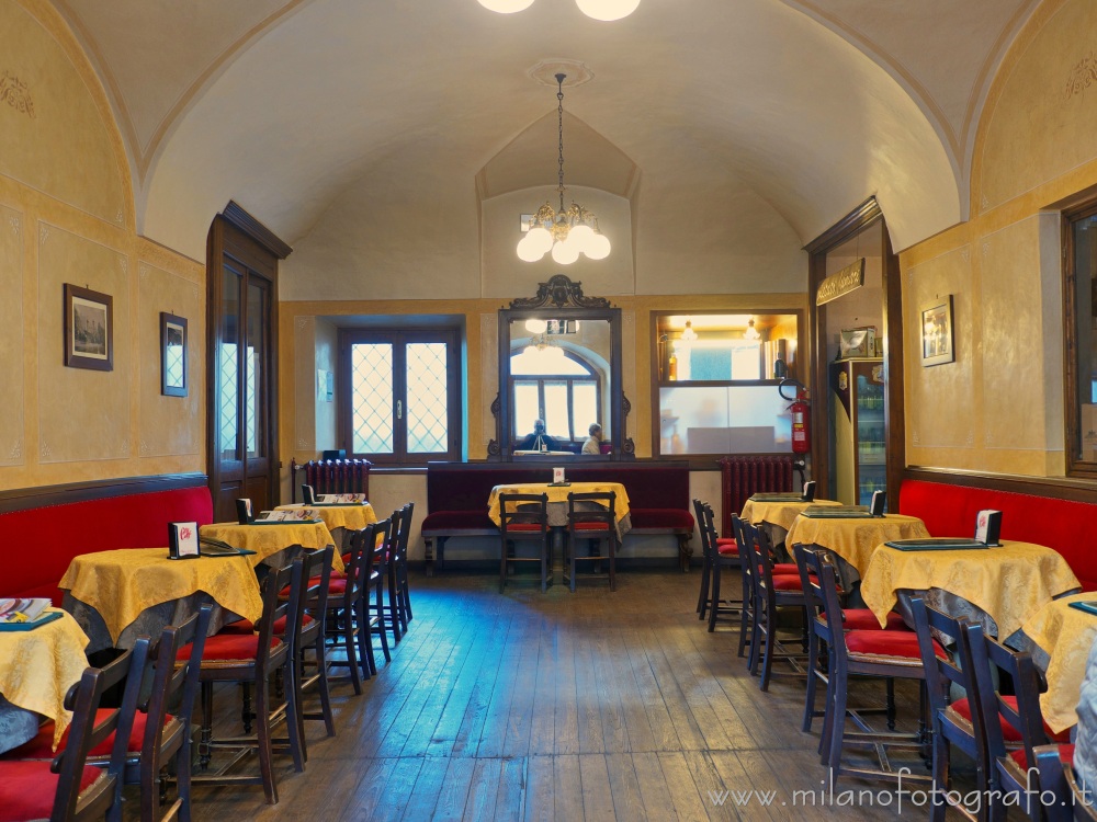 Biella (Italy) - First hall of the Caffè Deiro in the Sanctuary of Oropa